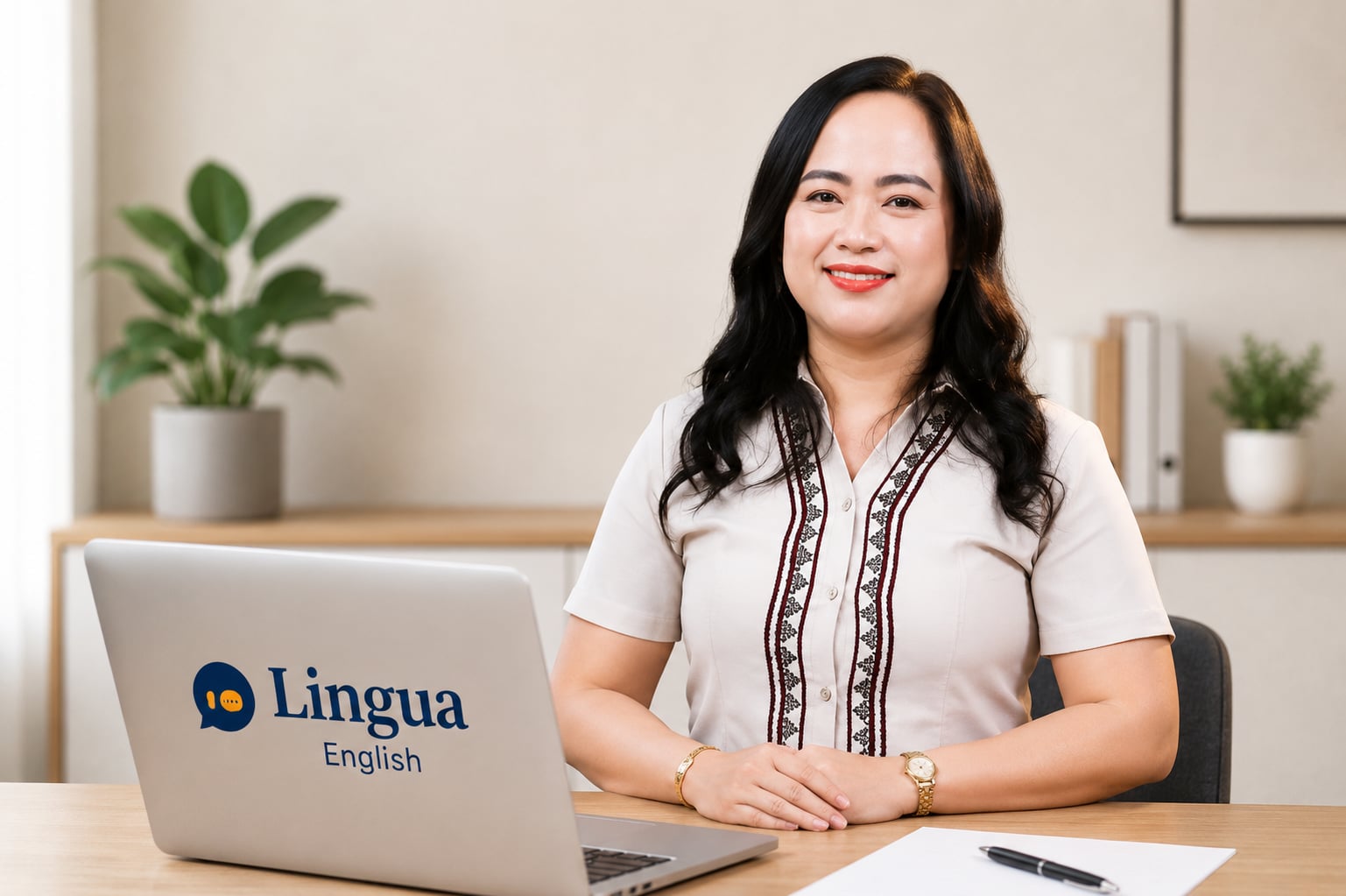 Teacher Grace, English teacher at Lingua English