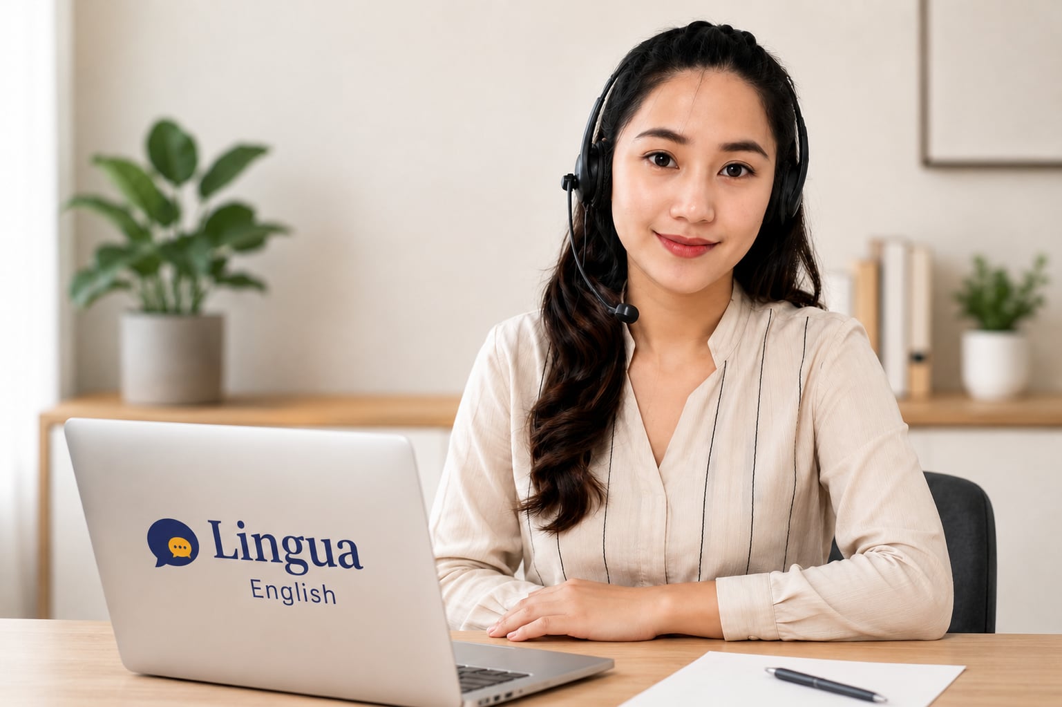 Teacher Han, English teacher at Lingua English